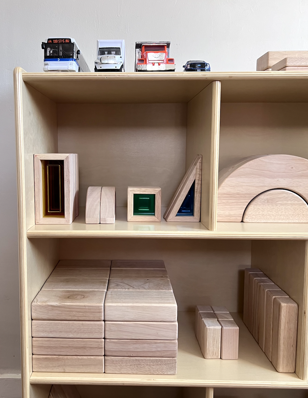 Ideal Block Shelf Set up with Guidecraft